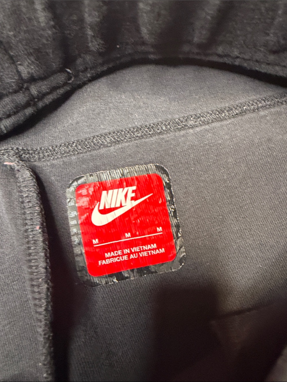 Nike Tech Fleece Black Drawstring Jogger Pants - Picture 3 of 6